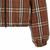 Sizing (W) Burberry FW23 Jaket Puffer Pendek Corak Check Warna Coklat. 80740341