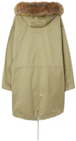 Lookbook (W) Burberry FW23 單排扣毛領大衣淺棕色. 80791971
