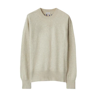 (Women) Burberry FW23 Solid Color Crewneck Knit Sweater Long Sleeve Casual. 80775871
