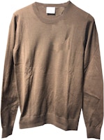 (W) Burberry FW23 Sweater Rajut Crewneck Warna Solid Coklat 80750161 Order (W) Burberry FW23 Sweater Rajut Crewneck Warna Solid Coklat 80750161