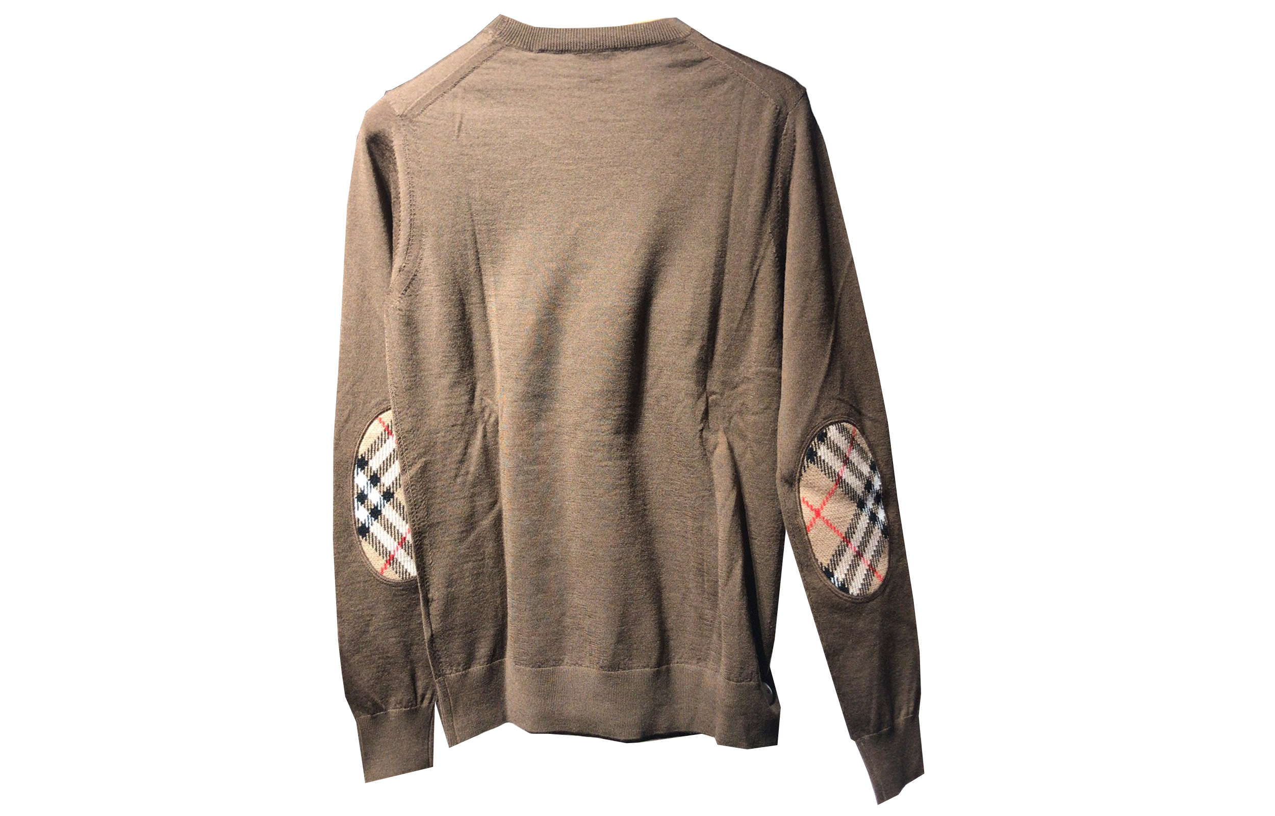 Lookbook (W) バーバリー FW23 無地クルーネックニットセーター ブラウン 80750161