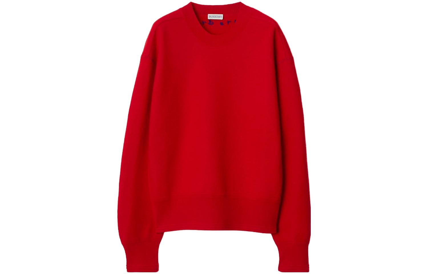 (Women) Burberry FW23  Solid Color Crewneck Knit Sweater Long Sleeve Casual. 80775871 圖 4