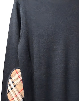 (W) 巴宝莉 2023秋冬纯色黑色圆领针织毛衣。 80750081 Sizing (W) 巴宝莉 2023秋冬纯色黑色圆领针织毛衣。 80750081