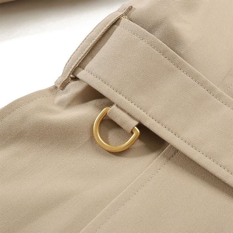 Shop (W) Abrigo Burberry FW23 Clásico Cruzado con Cuello Cuadrado. 80794081