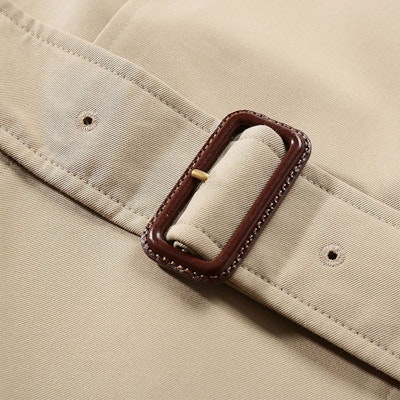 (W) Abrigo Burberry FW23 Clásico Cruzado con Cuello Cuadrado. 80794081 2