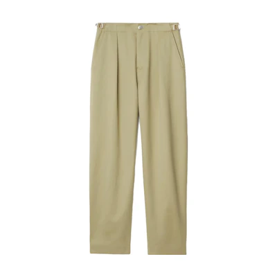 (Women) Burberry FW23 Solid Straight-Leg Casual Pants with Front Button. 80777301