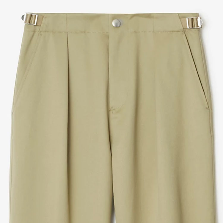 Purchase (W) 버버리 FW23 솔리드 스트레이트 캐주얼 팬츠 프론트 버튼. 80777301