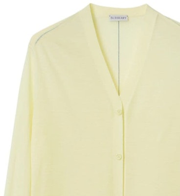 (W) Burberry FW23 Baju Sejuk Rajut Lengan Panjang Kuning Leher V. 80836361 Purchase (W) Burberry FW23 Baju Sejuk Rajut Lengan Panjang Kuning Leher V. 80836361