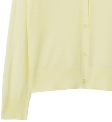 (W) Burberry FW23 Baju Sejuk Rajut Lengan Panjang Kuning Leher V. 80836361 Sizing (W) Burberry FW23 Baju Sejuk Rajut Lengan Panjang Kuning Leher V. 80836361