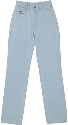 (Women) Burberry FW23 Straight-Leg Denim Jeans Light Indigo Blue. 80450371 Buy (Women) Burberry FW23 Straight-Leg Denim Jeans Light Indigo Blue. 80450371