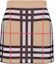 Buy (W) Burberry FW23 Rok Mini Kasual Pinggang Elastis Garis Multicolor. 80703521