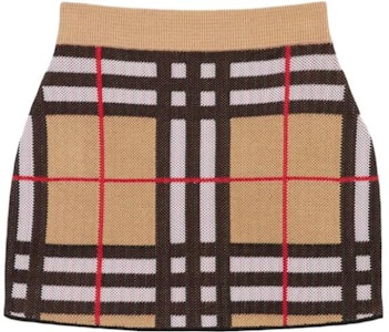 (W) Burberry FW23 Rok Mini Kasual Pinggang Elastis Garis Multicolor. 80703521 Order (W) Burberry FW23 Rok Mini Kasual Pinggang Elastis Garis Multicolor. 80703521