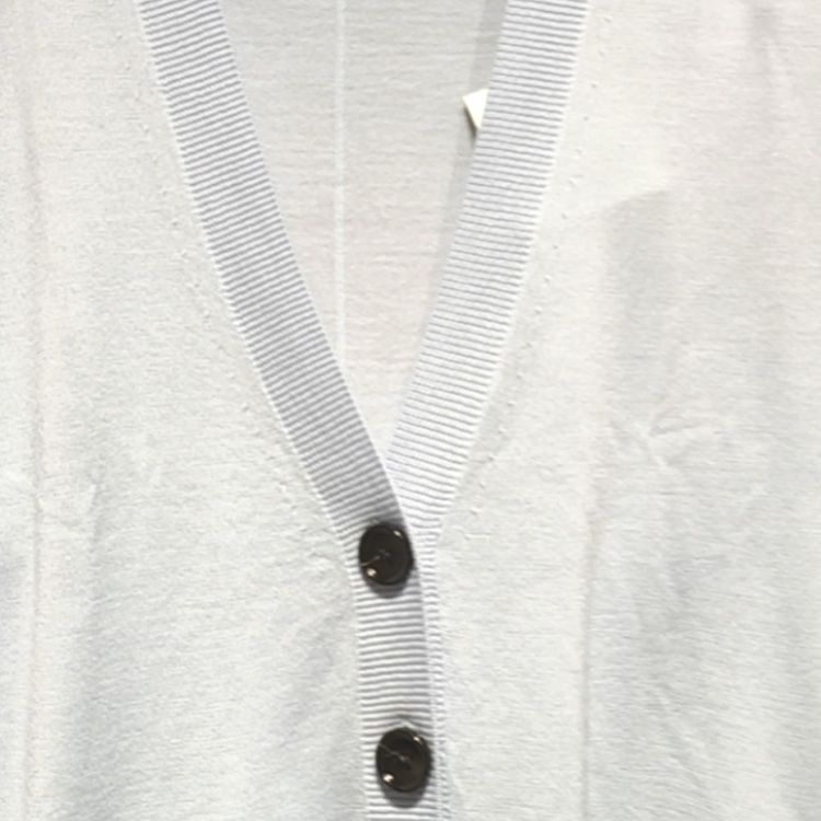 Purchase (W) Cárdigan Burberry FW23 de Punto Gris-Azul con Patrón de Cuadros. 80741981