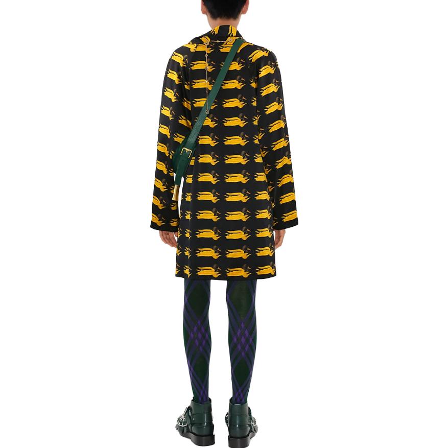 Shop (W) 버버리 FW23 애니멀 프린트 긴팔 드레스 - 가을 배 옐로우. 80772591