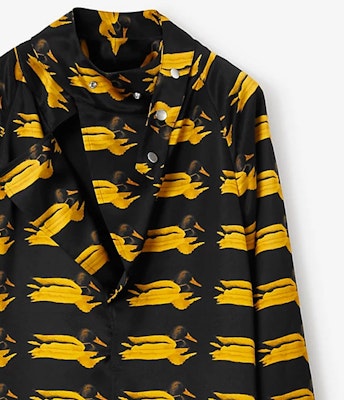 (W) 버버리 FW23 애니멀 프린트 긴팔 드레스 - 가을 배 옐로우. 80772591 Sizing (W) 버버리 FW23 애니멀 프린트 긴팔 드레스 - 가을 배 옐로우. 80772591