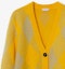 Purchase (W) 버버리 FW23 아가일 브이넥 버튼업 루즈핏 니트 스웨터 여성 미모사 옐로우. 80776841