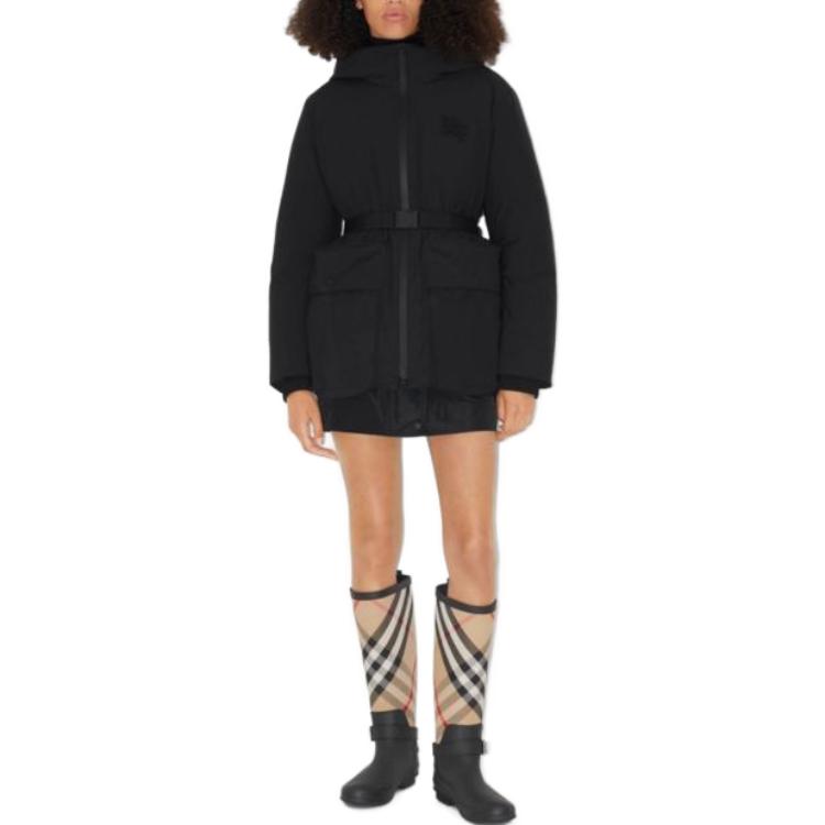 Lookbook (W) Burberry FW23 黑色連帽羽絨外套 80726641