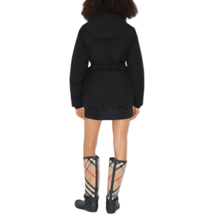 Shop (W) Burberry FW23 黑色連帽羽絨外套 80726641