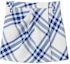 Buy (Women) Burberry FW23 Colorblock Plaid Pleated Mini Skirt Women’s Blue 80774611