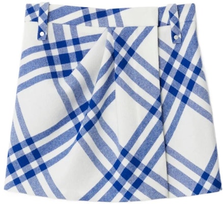 (Women) Burberry FW23 Colorblock Plaid Pleated Mini Skirt Women’s Blue 80774611 Order (Women) Burberry FW23 Colorblock Plaid Pleated Mini Skirt Women’s Blue 80774611