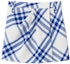 Order (Women) Burberry FW23 Colorblock Plaid Pleated Mini Skirt Women’s Blue 80774611