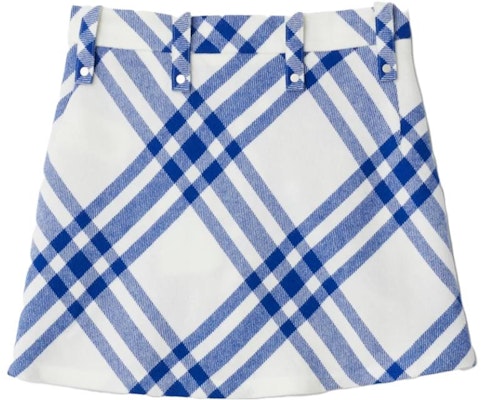 (Women) Burberry FW23 Colorblock Plaid Pleated Mini Skirt Women’s Blue 80774611 Lookbook (Women) Burberry FW23 Colorblock Plaid Pleated Mini Skirt Women’s Blue 80774611