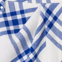 Purchase (W) Burberry 2023 秋冬拼色格紋百褶迷你裙 女款 藍色 80774611