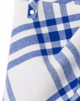Details for (W) Burberry 2023 秋冬拼色格紋百褶迷你裙 女款 藍色 80774611