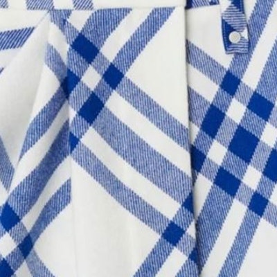 (Women) Burberry FW23 Colorblock Plaid Pleated Mini Skirt Women’s Blue 80774611 Sizing (Women) Burberry FW23 Colorblock Plaid Pleated Mini Skirt Women’s Blue 80774611