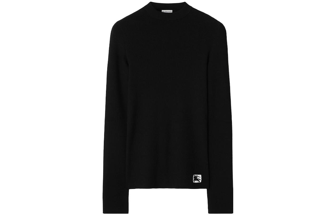 Buy (Women) Burberry FW23 Solid Color Equestrian Knight Logo Knit Sweater . 80776041