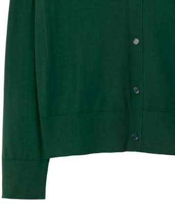 (W) バーバリー FW23 ソリッド Vネック シングルブレスト カーディガン レディース グリーン セーター 80835881 Sizing (W) バーバリー FW23 ソリッド Vネック シングルブレスト カーディガン レディース グリーン セーター 80835881