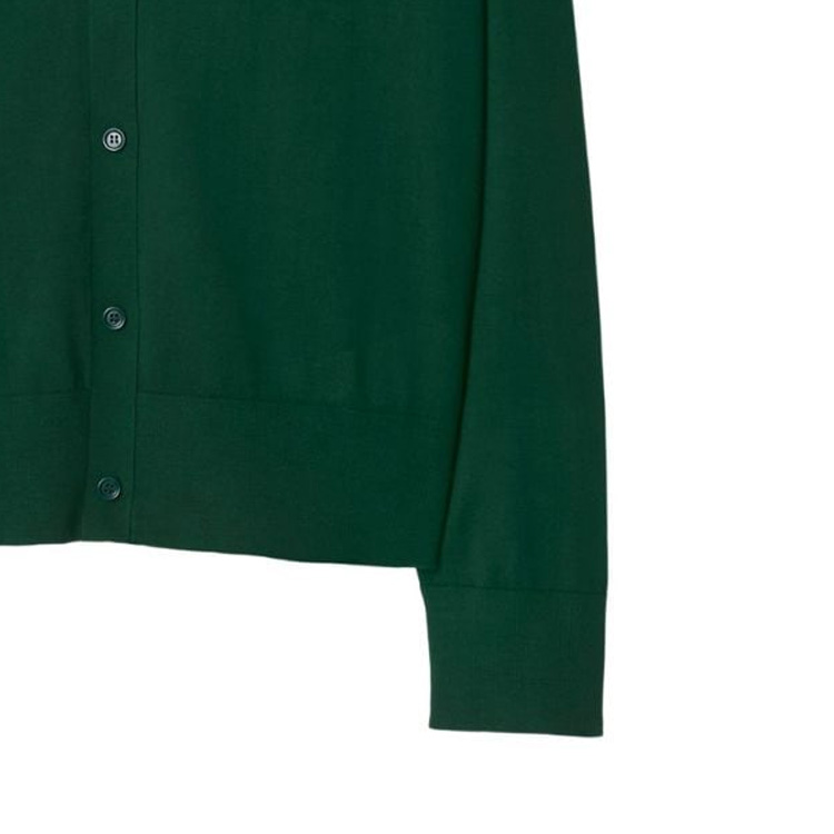 Cheap (W) Burberry 2023秋冬女款绿色V领单排扣针织开衫 80835881