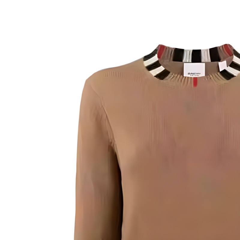 Sizing (W) 博柏利 FW23 条纹圆领针织毛衣 女款棕色 80732091