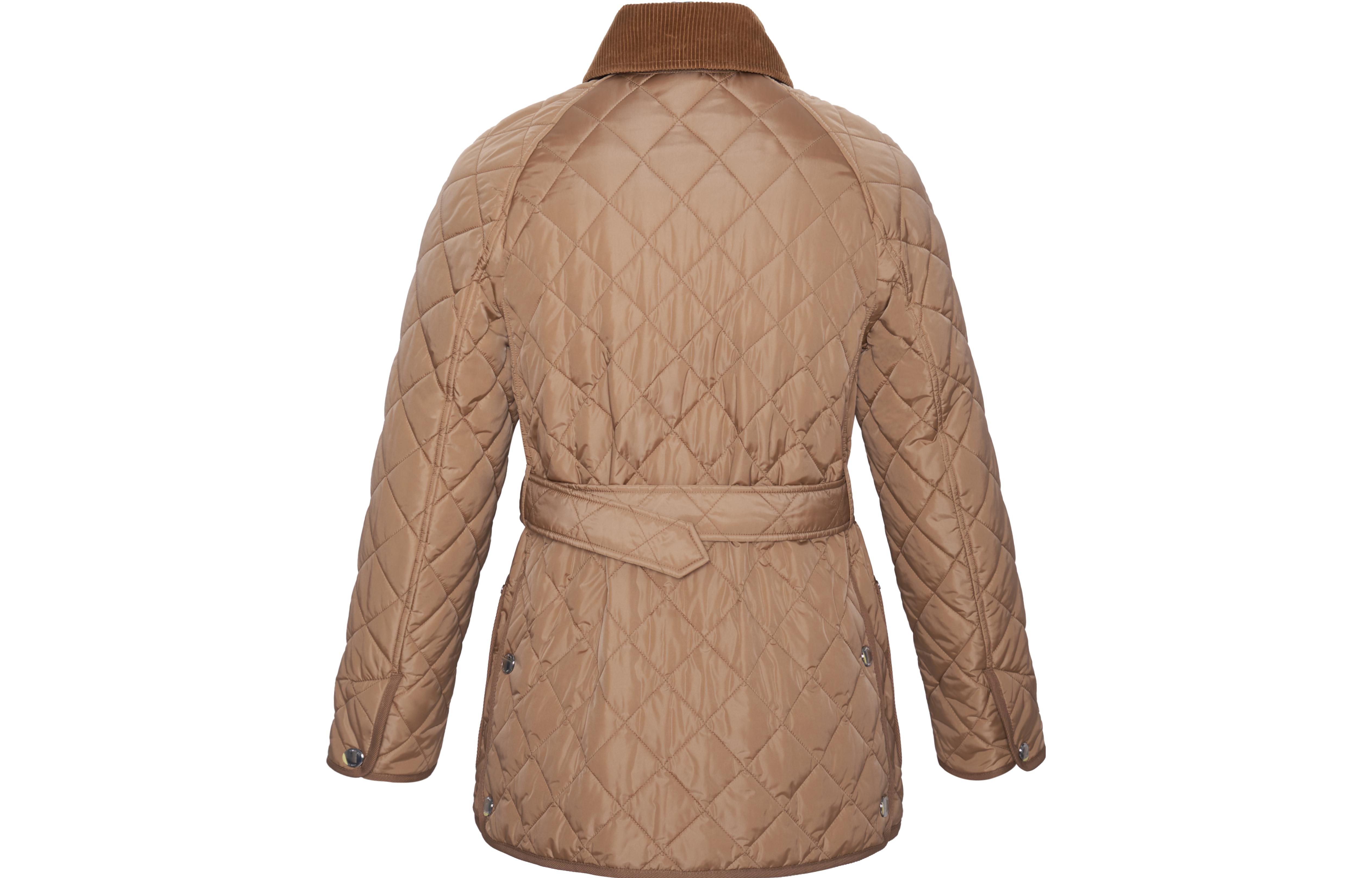 (Women) Burberry FW23 Waist-Tailored Mid-Length Cotton Jacket Beige for Women. 80718421 圖 3