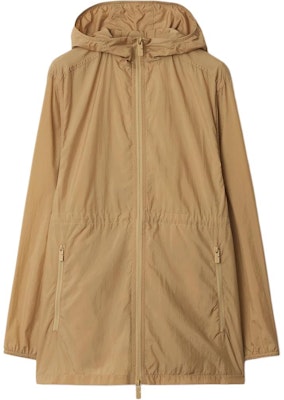 (W) 博柏利FW24 米色连帽宽松长袖夹克,配马术徽标。 80953641 Order (W) 博柏利FW24 米色连帽宽松长袖夹克,配马术徽标。 80953641