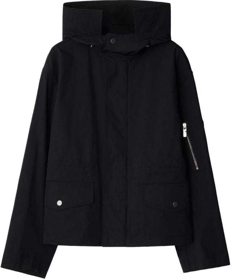 women-burberry-fw-24-black-solid-hooded-studded-zip-long-sleeve-parka-80954931