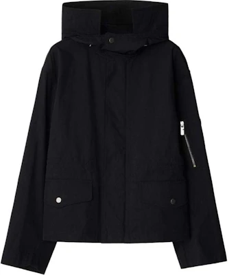 (W) 博柏利FW24黑色连帽长袖拉链铆钉大衣. 80954931 Buy (W) 博柏利FW24黑色连帽长袖拉链铆钉大衣. 80954931