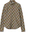 Buy (W) バーバリー FW24 チェック シングルブレスト 長袖シャツ カーキ 80982511