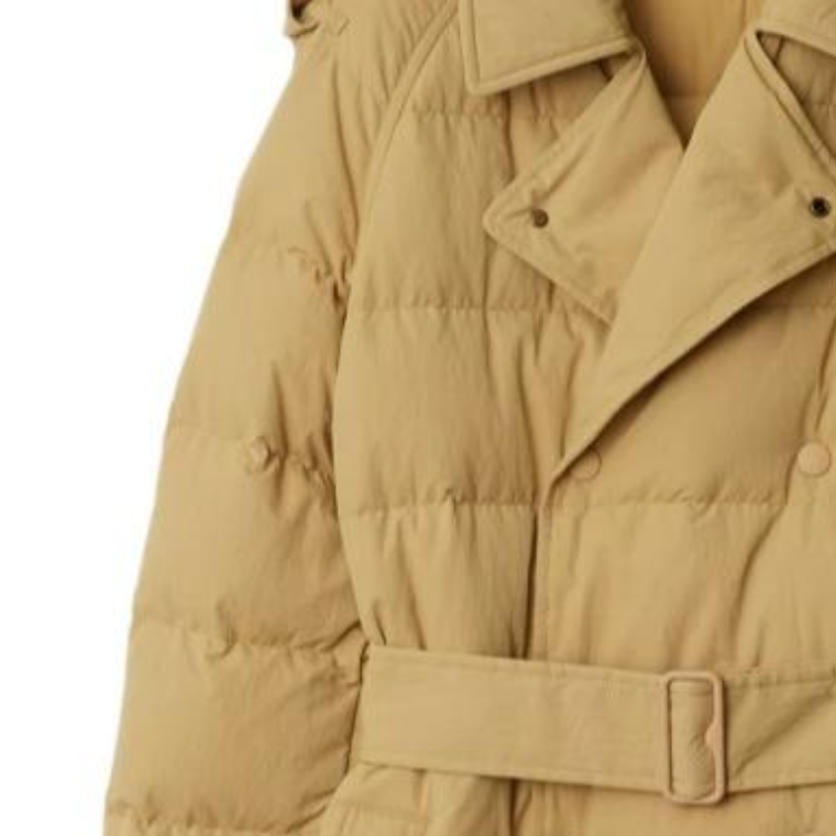 Sizing (Women) Burberry FW24  Logo Double-Breasted Quilted Down Coat Beige. 809798611