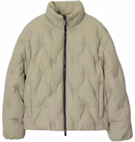 Order (W) Burberry FW24 Jaket Puffer Longgar dengan Sulaman Equestrian Hijau. 80941761