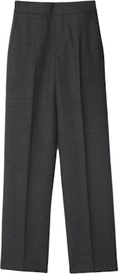 (W) Pantalones Casuales Grises Burberry FW24 Sueltos con Bolsillos y Pliegues. 80917141 Buy (W) Pantalones Casuales Grises Burberry FW24 Sueltos con Bolsillos y Pliegues. 80917141