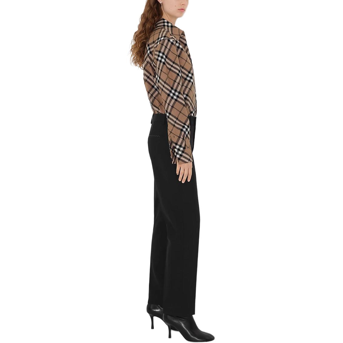 (Women) Burberry FW24  Multi-Color Loose Fit Long Sleeve Button-Up Shirt. 80933141 圖 6