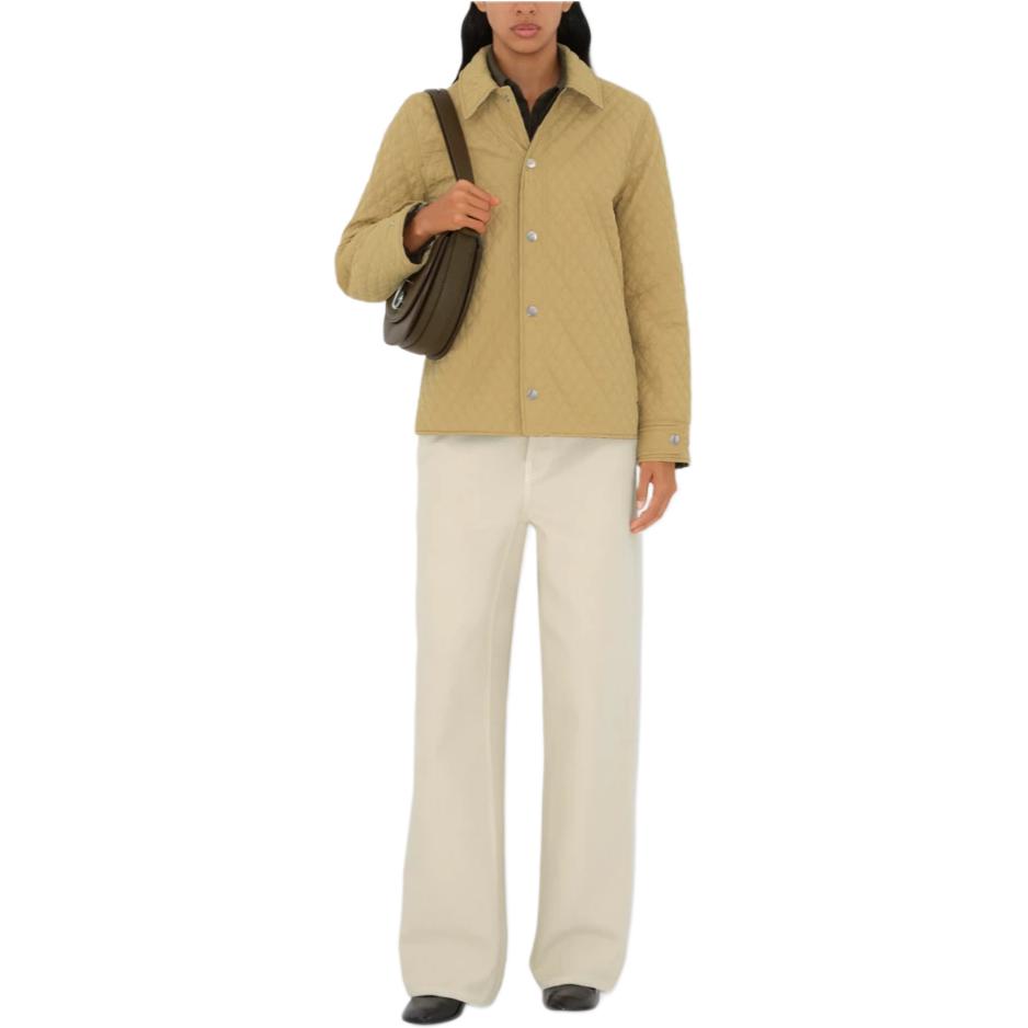 (Women) Burberry FW24  Reversible Quilted Long Sleeve Cotton Jacket Yellow 80938881 圖 3