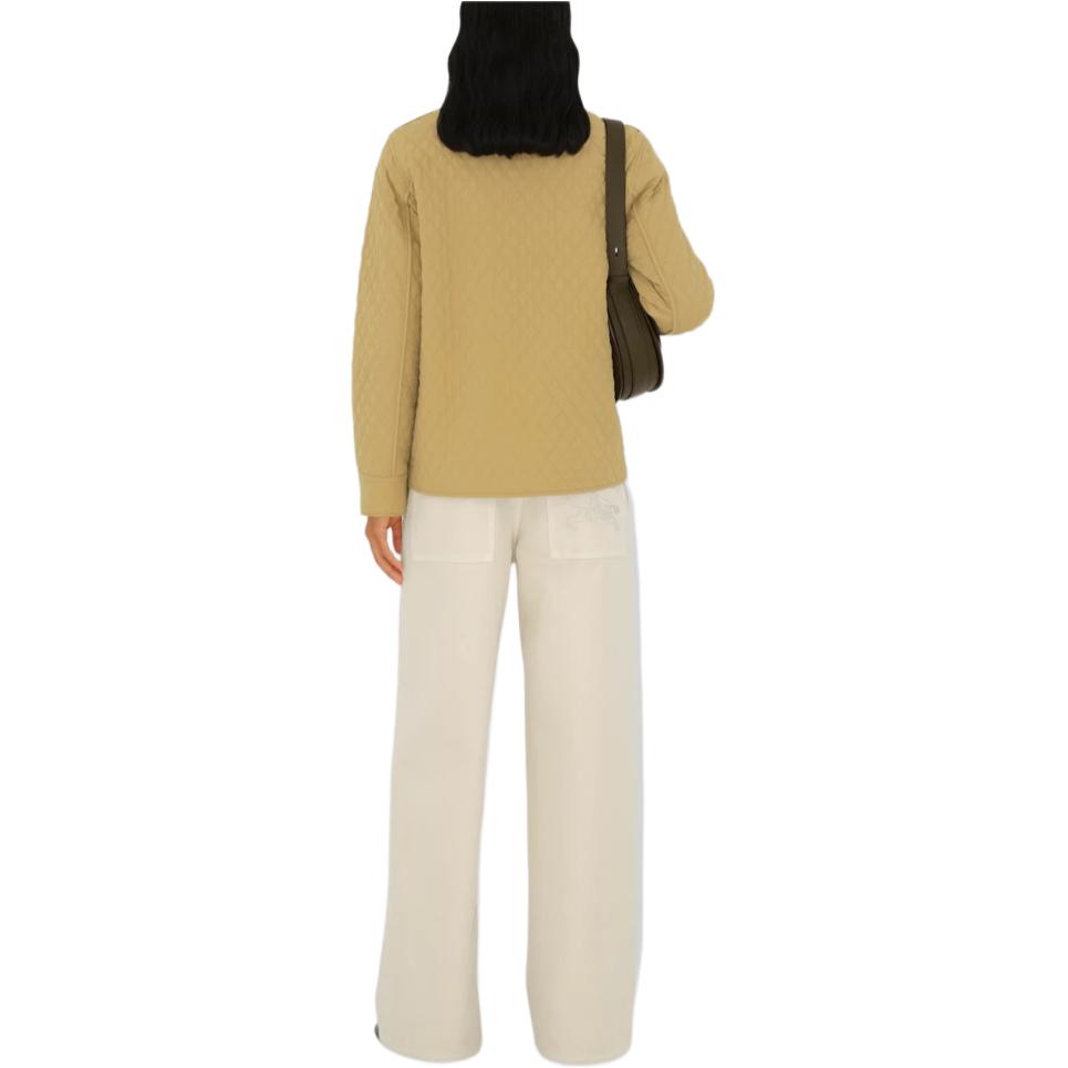 (Women) Burberry FW24  Reversible Quilted Long Sleeve Cotton Jacket Yellow 80938881 圖 5