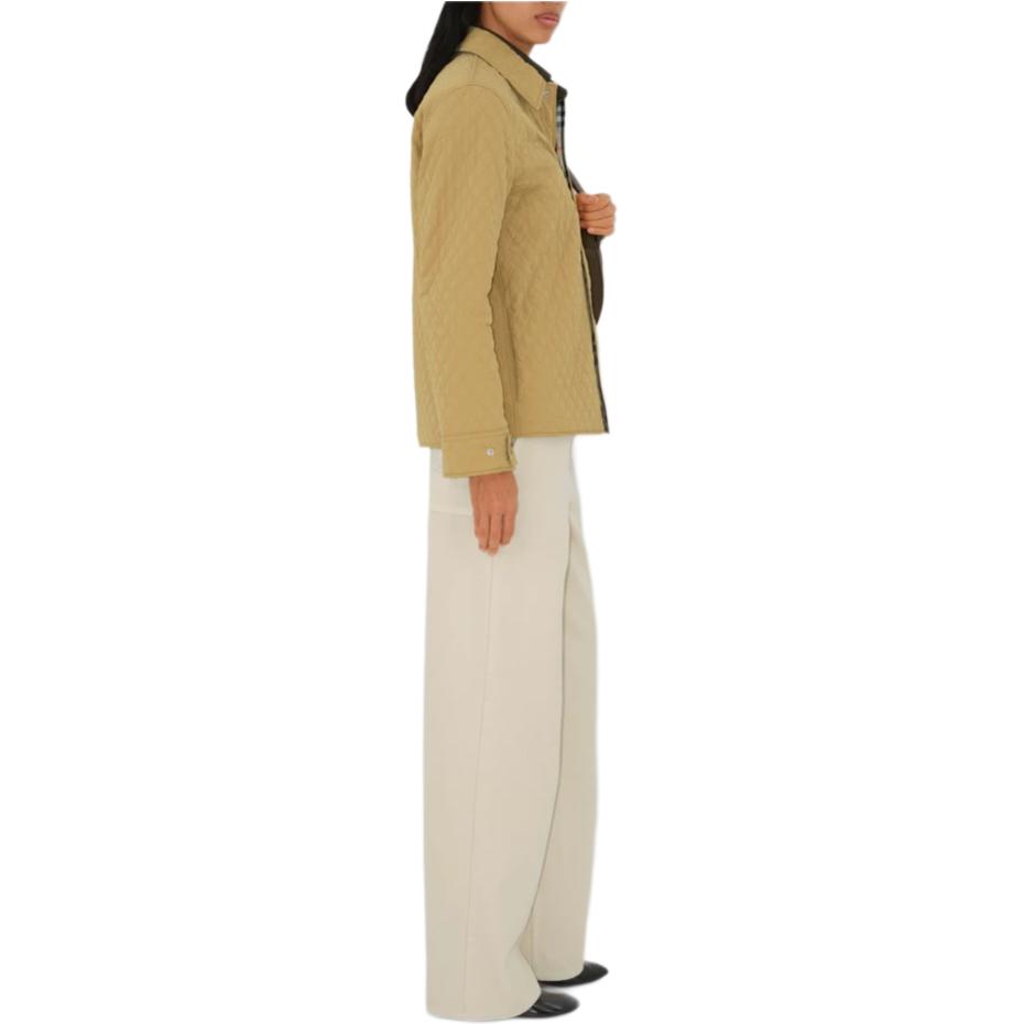 (Women) Burberry FW24  Reversible Quilted Long Sleeve Cotton Jacket Yellow 80938881 圖 6