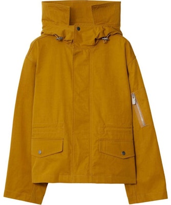 (W) バーバリー FW24 ソリッドカラー ルーズフィット ジップ フーディ ジャケット オーカーイエロー 80954721 Order (W) バーバリー FW24 ソリッドカラー ルーズフィット ジップ フーディ ジャケット オーカーイエロー 80954721