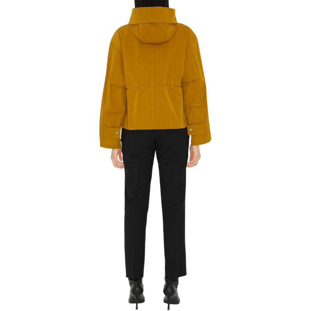 Purchase (W) バーバリー FW24 ソリッドカラー ルーズフィット ジップ フーディ ジャケット オーカーイエロー 80954721