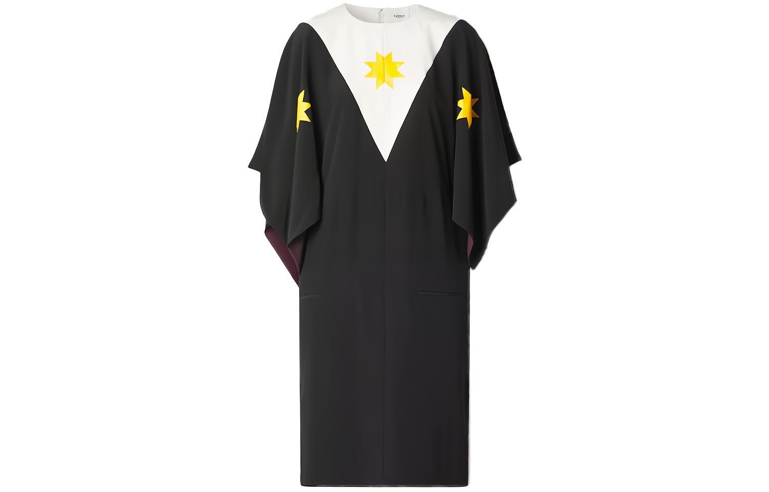 (Women) Burberry Geometric Print Silk Crepe Short Sleeve Dress. 80467321