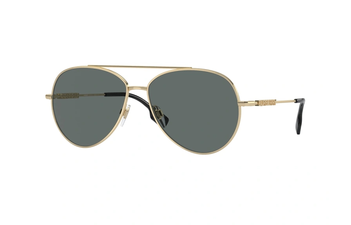 (Women) Burberry Gold Metal Aviator Sunglasses for Women. 0BE3147-110981