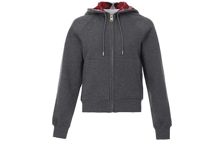 (Women) Burberry Gray Cotton Blend Casual Hoodie 40385251 圖 2